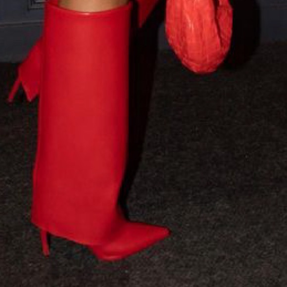 Red High Boot Heel - Picture 8 of 8